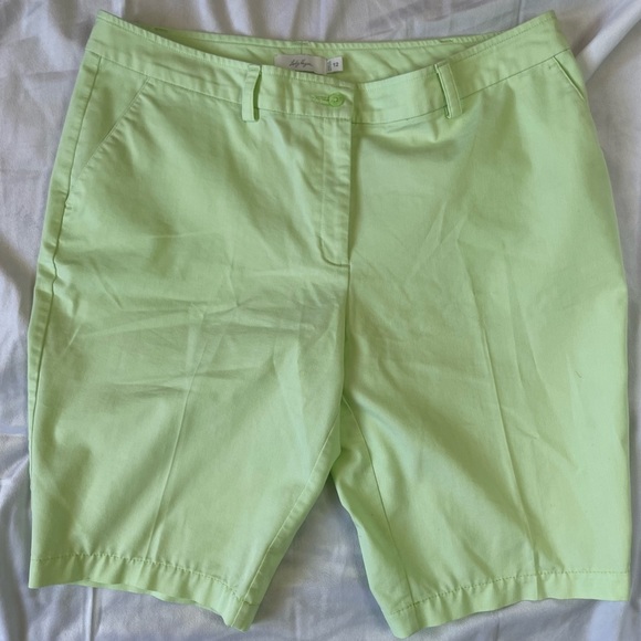 Lady Hagen Shorts Lady Hagen Cotton Neon Green Summer Golf Shorts